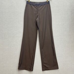 NYDJ Brown Wide-Leg Pull-On Pants
